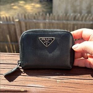 Prada Black Leather Wallet